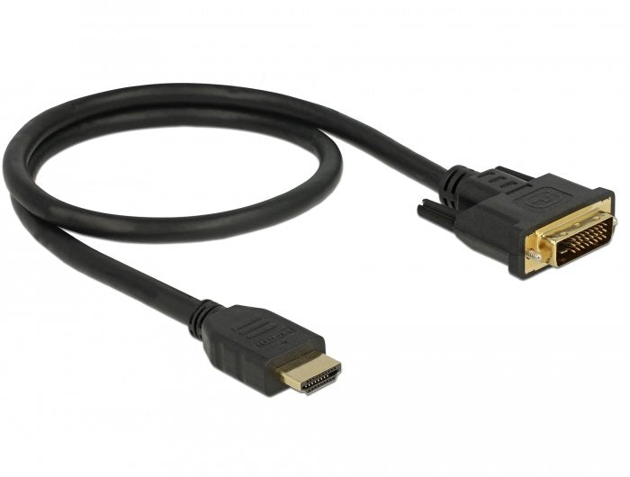 EAN 4043619856510 - DeLOCK 85651 adaptador de cable de vídeo 0,5 m HDMI tipo A (Estándar) DVI Negro imagen 2