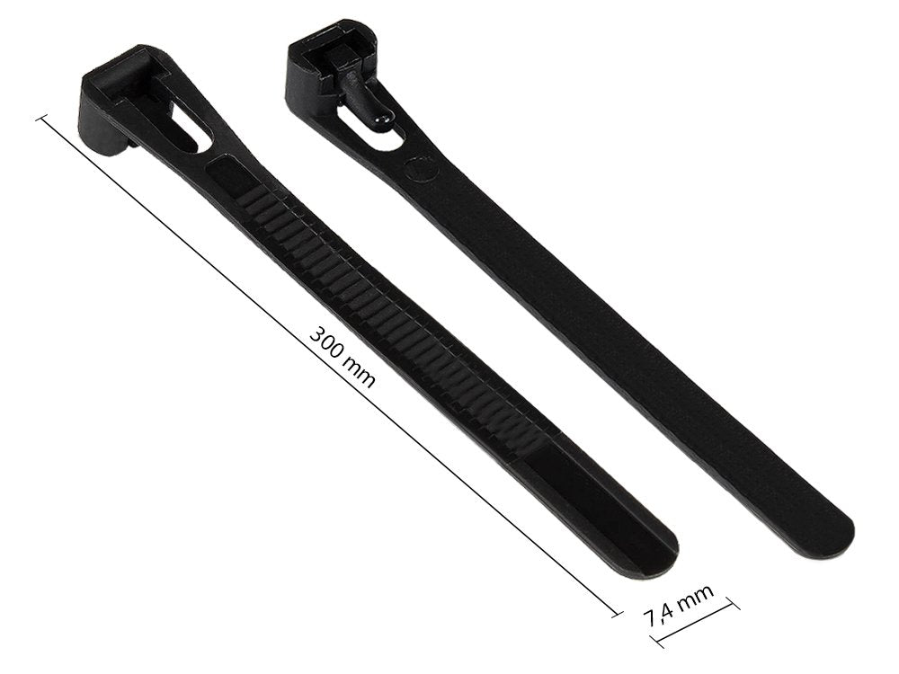 EAN 4014619708772 - Alcasa KAB-R30S74 presilla Brida reutilizable Nylon Negro 100 pieza(s) imagen 2