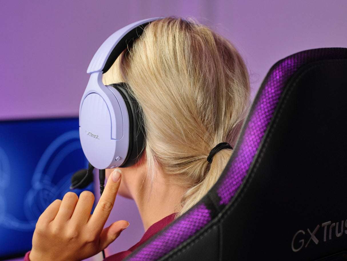 EAN 8713439253016 - Trust GXT 489P FAYZO Auriculares Alámbrico Diadema Juego Negro, Púrpura imagen 12