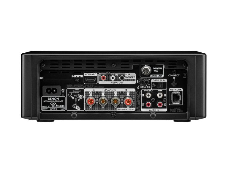 Denon Ceol N12dab White Minicadena 2x65w Con Altavoces