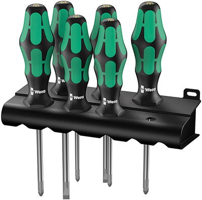 Wera 335/350/355/6 Kraftform Plus Juego Destornillador Estándar
