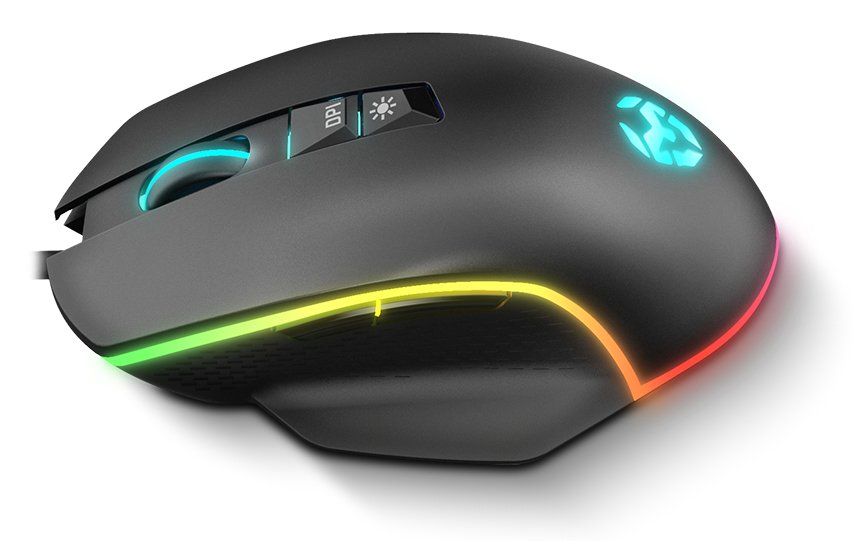 Raton Optico Krom Keos Gaming Rgb 6400dpi/Rgb Rainbow/7 Botones/Usb Nxkromkeos