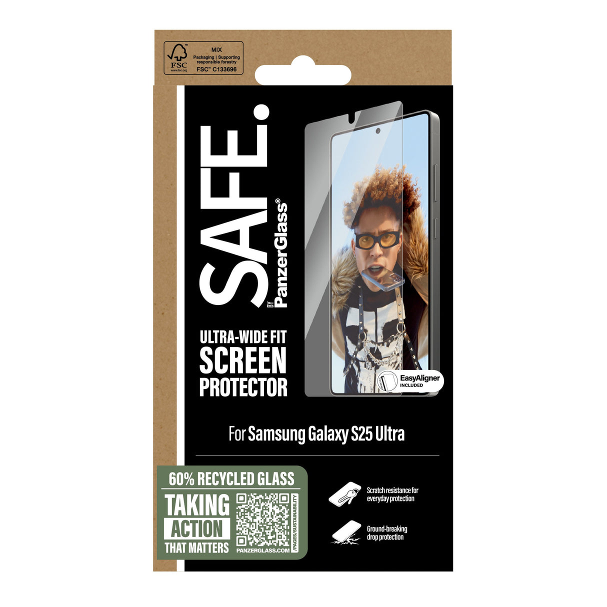 EAN 5715685017643 - PanzerGlass SAFE. by ® Screen Protector Samsung Galaxy S25 Ultra | Ultra-Wide Fit w. EasyAligner Protecto imagen 3