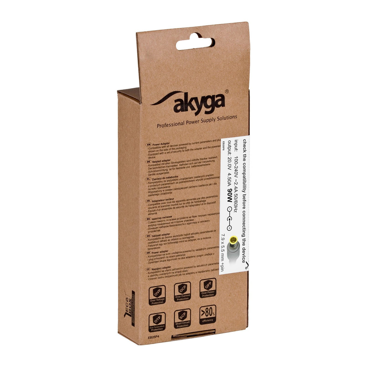 EAN 5901720130815 - Akyga AK-ND-18 adaptador e inversor de corriente Interior 90 W Negro imagen 5