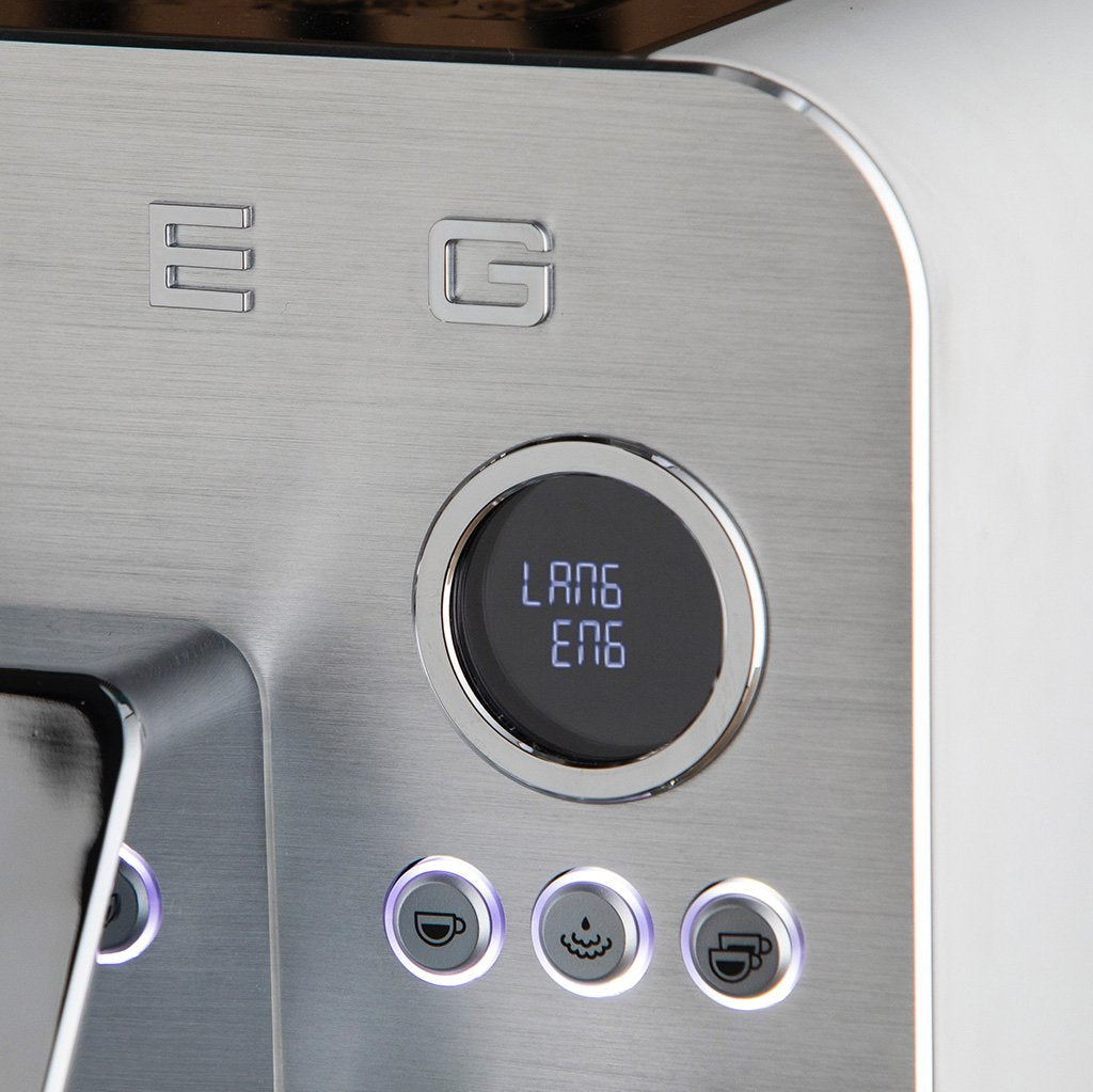 Smeg Espresso Coffee Machine Collection White Emc02whmeu