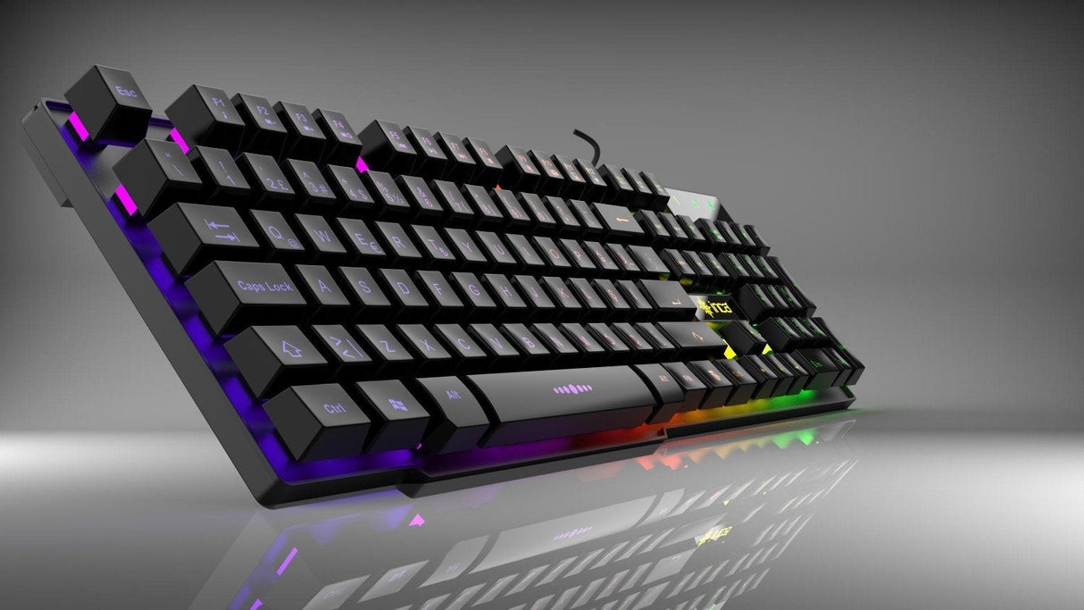 Inca Gaming Keyboard Ikg-446 Rainbow, Rgb, Diseño Alemán
