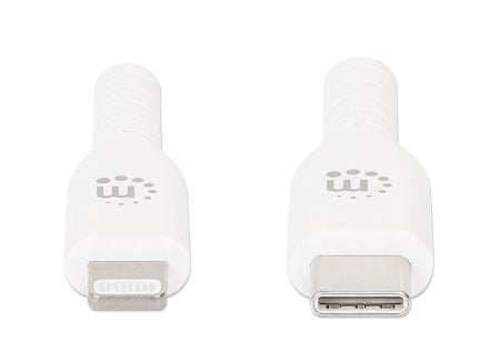 EAN 0766623394529 - Manhattan 394529 cable de teléfono móvil Blanco 2 m USB C Lightning imagen 3