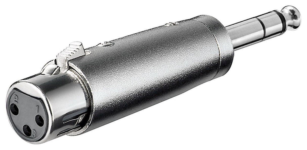 Goobay Adaptador Xlr, Jack Aux Estéreo De 6,35 Mm > Toma Xlr De 3 Pines 27514
