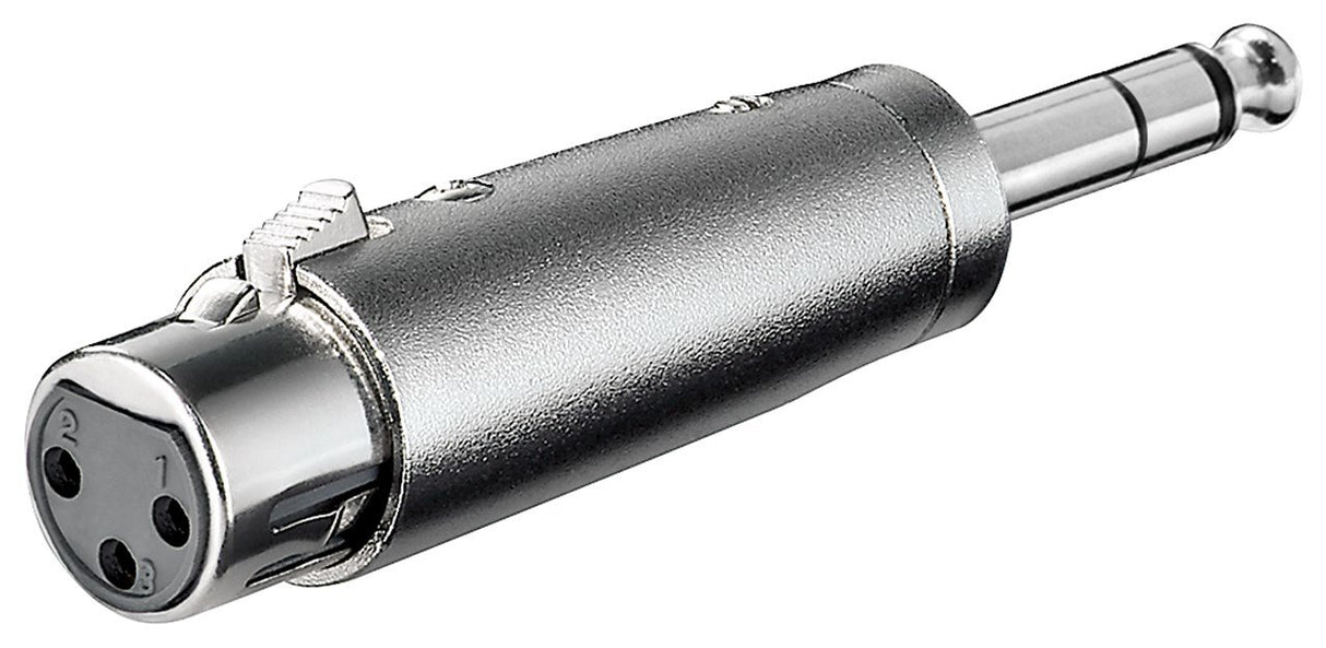 EAN 4040849275142 - Goobay 27514 cambiador de género para cable XLR 6.35 mm Acero inoxidable imagen 1