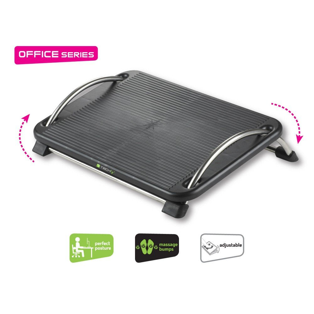 Techly Ica-Fr 13 Reposapiés Negro