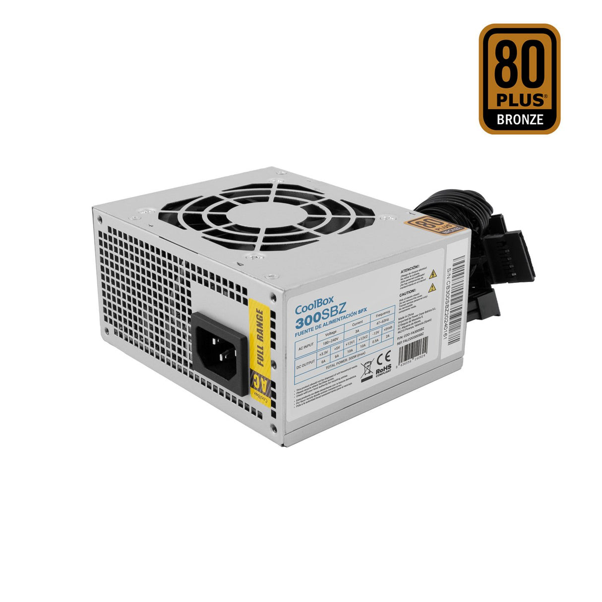EAN 8436556140624 - CoolBox S300 unidad de fuente de alimentación 20+4 pin ATX Plata imagen 1