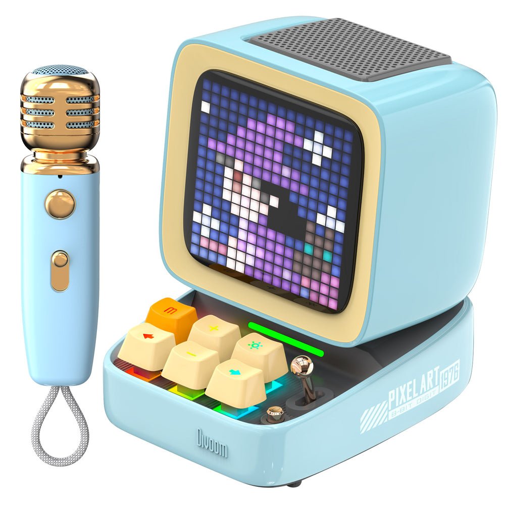 Divoom Ditoo Altavoz Bluetooh Con Microfono Azul