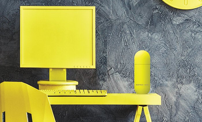 Asobu - Orb - Termo De Acero Inoxidable Con Vaso Amarillo