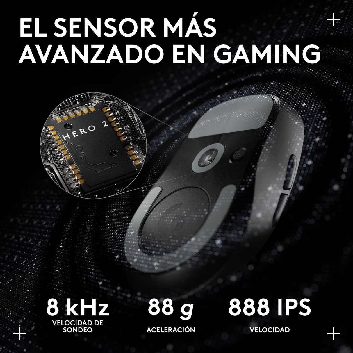 Logitech G Pro X Superlight 2c Ratón Gaming 5 Botones Inalámbrico Cableado 2.4 Ghz Usb Receptor Usb De Logitech Lightspeed Negro