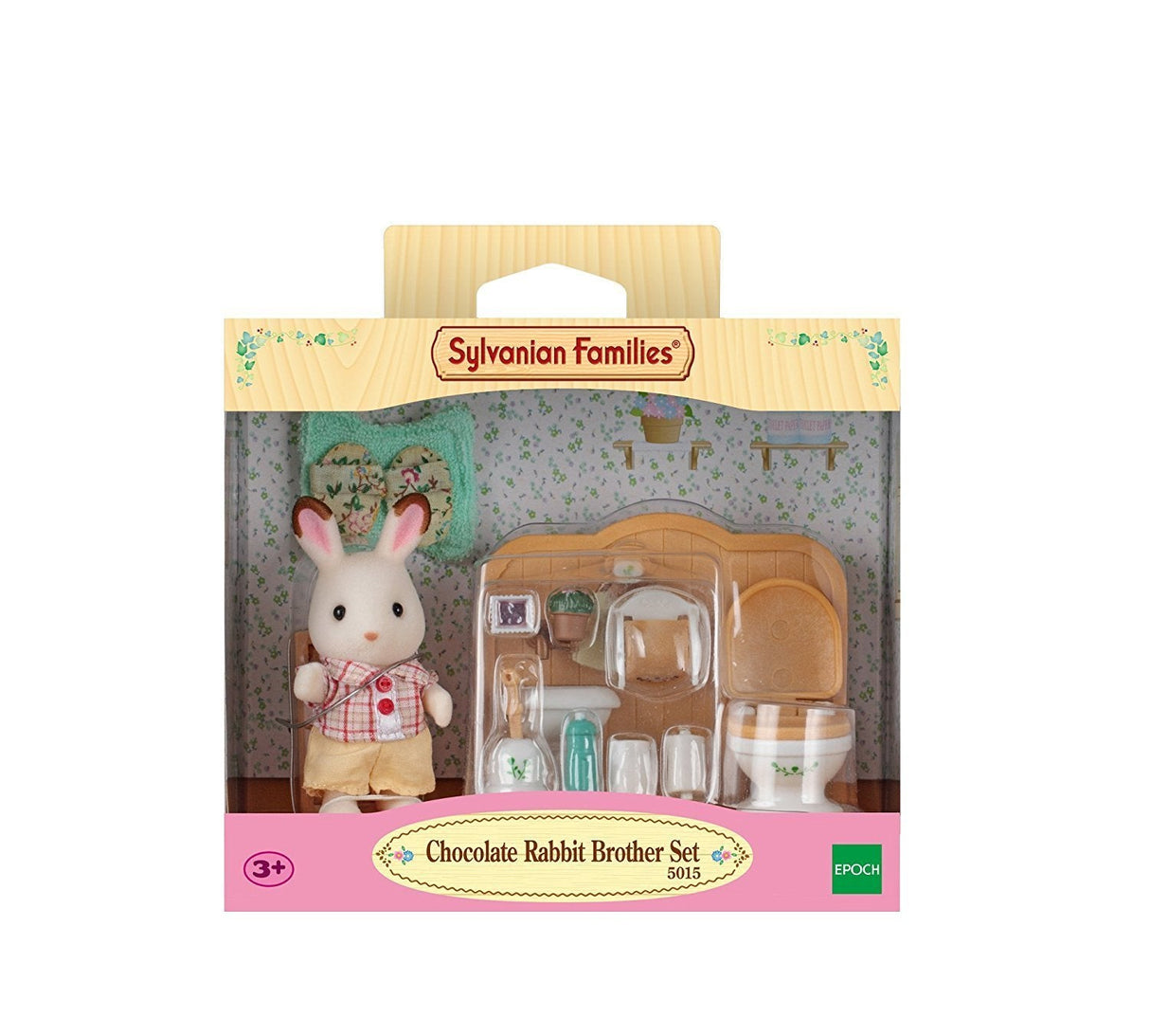 Epoch Sylvanian Families - Schokoladenhasen Bruder Badezimmer Set 5015