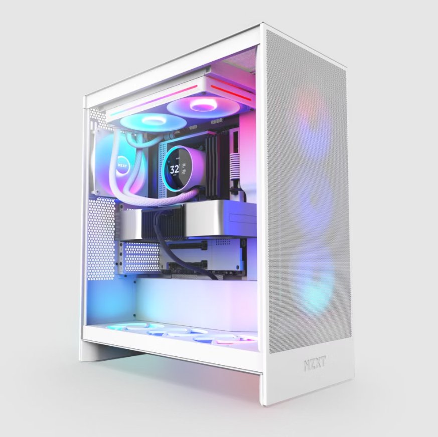Refrigerador Liquido Cpu Nzxt Kraken Elite 280 2x140 Blanco Rl-Kr28e-W1