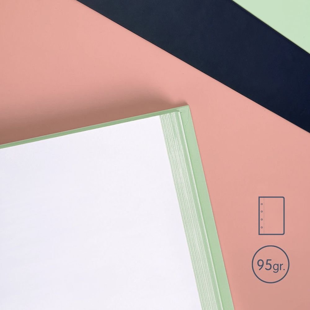 EAN 8411574110279 - Milan 57141E80X4 cuaderno y block A4 80 hojas Beige, Azul, Verde, Rosa imagen 3
