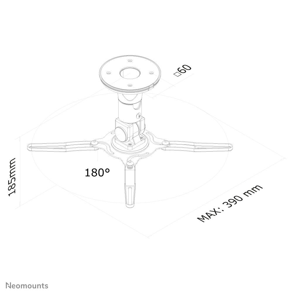 EAN 8717371443979 - Neomounts BEAMER-C50 montaje para projector Negro imagen 5