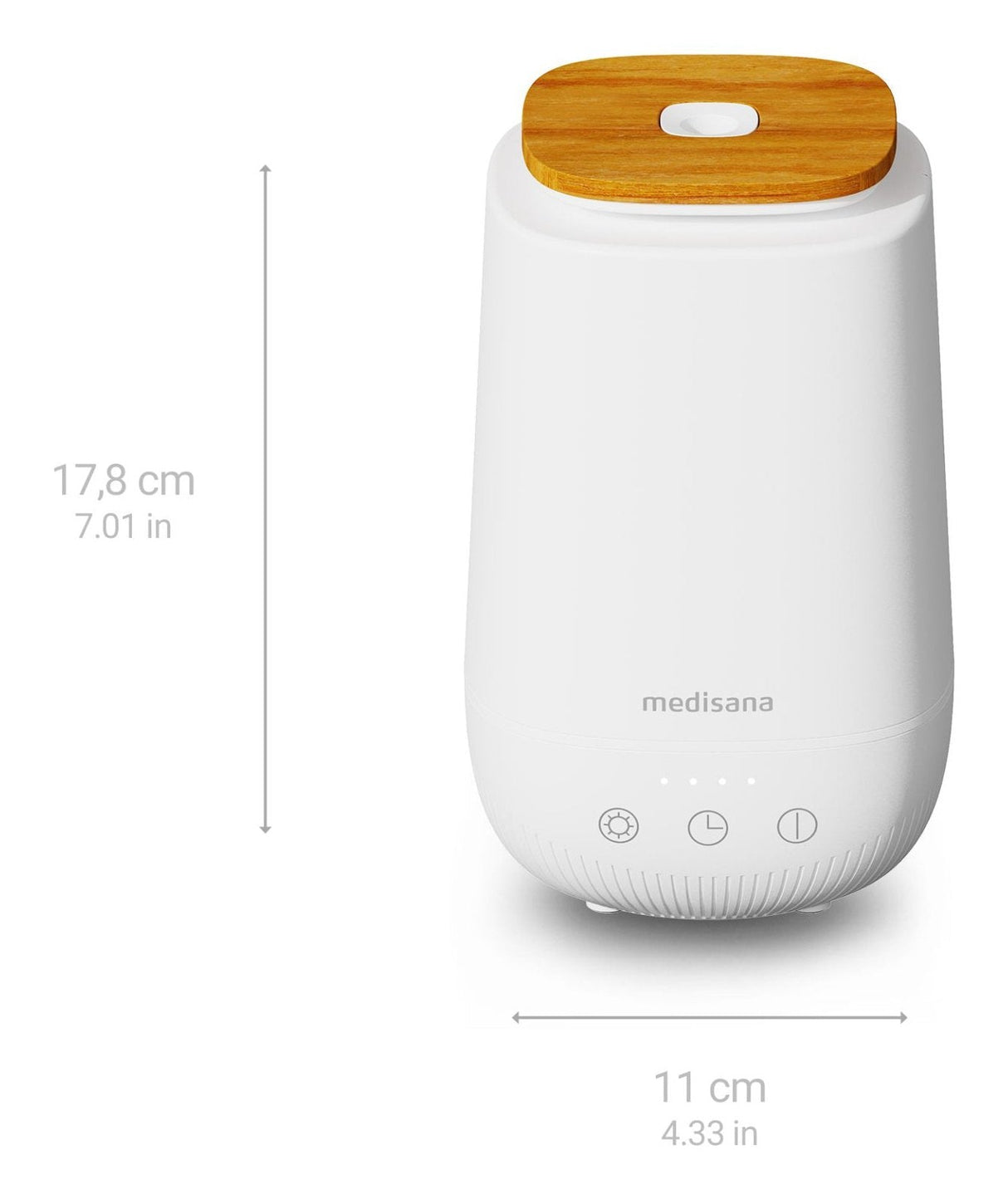 EAN 4015588600890 - Medisana AD 650 difusor de aroma Tanque Blanco, Madera imagen 2