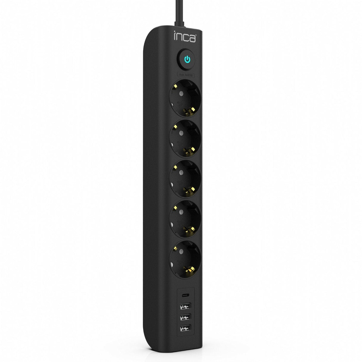 EAN 8681949014178 - Inca IPW-44TU limitador de tensión Negro 5 salidas AC 230 V 1,5 m imagen 4