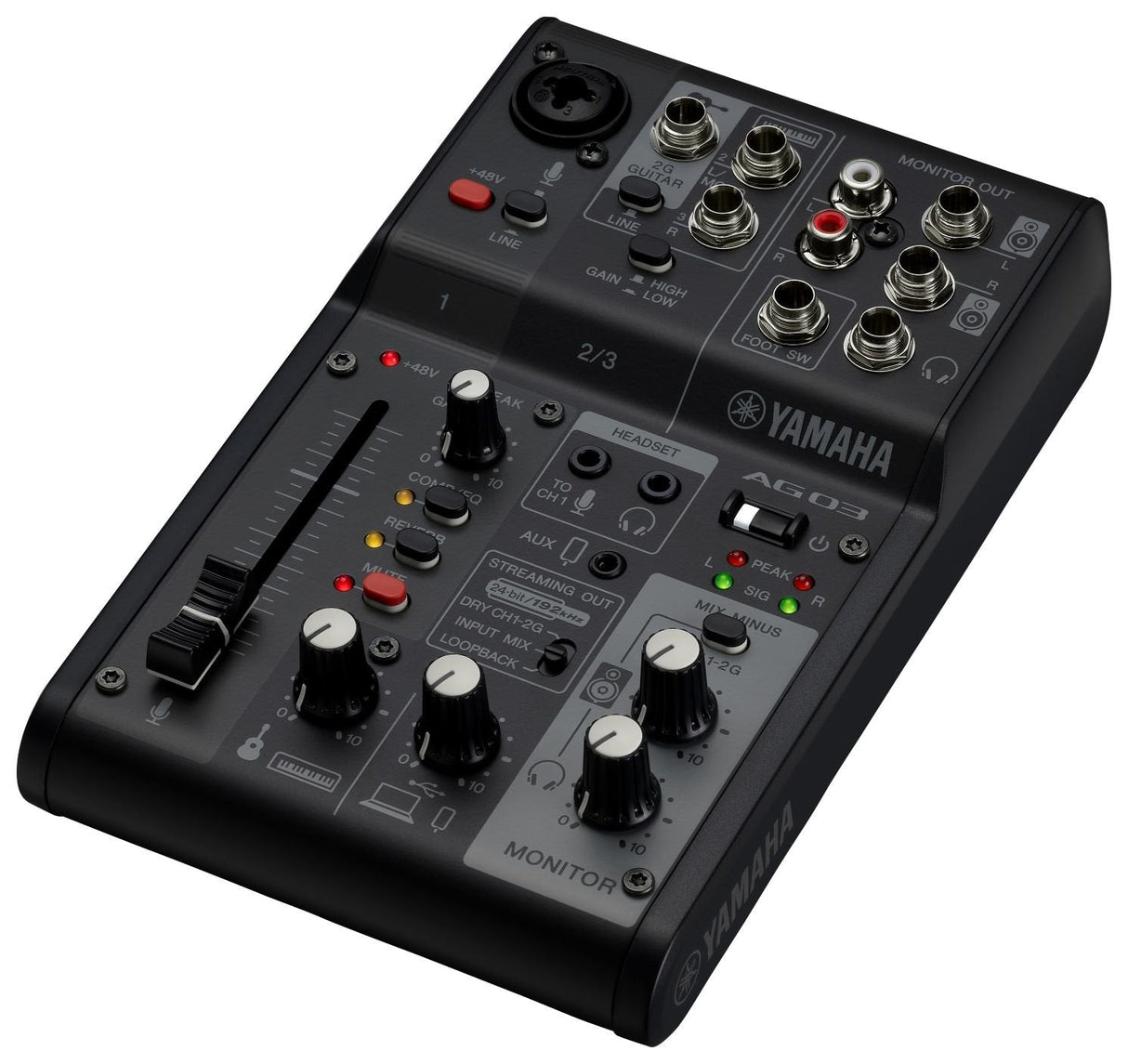 Yamaha Ag03mk2 3 Channels Black