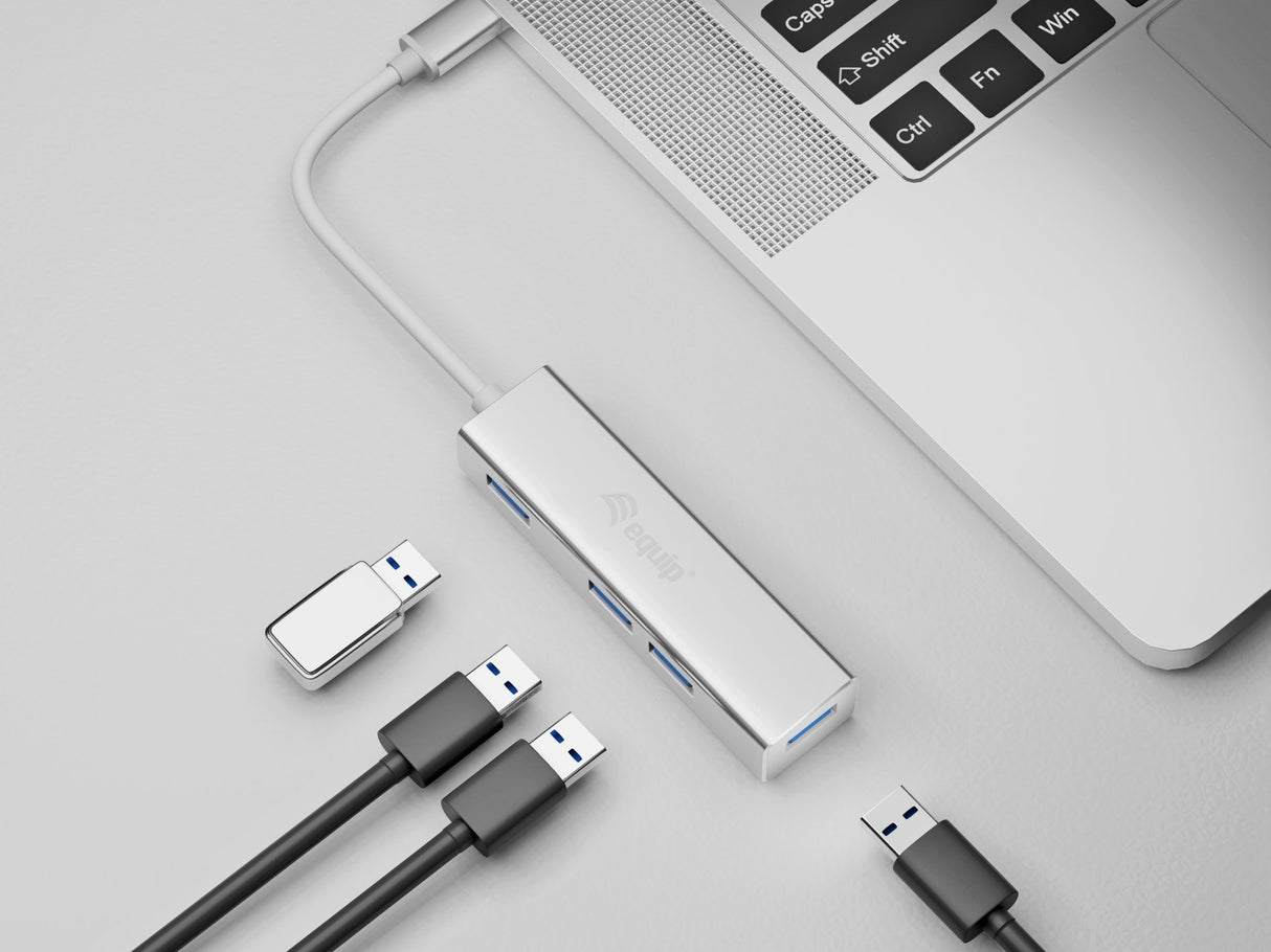 EAN 4015867225646 - Equip 128958 hub de interfaz USB 3.2 Gen 1 (3.1 Gen 1) Type-C 5000 Mbit/s Plata imagen 3