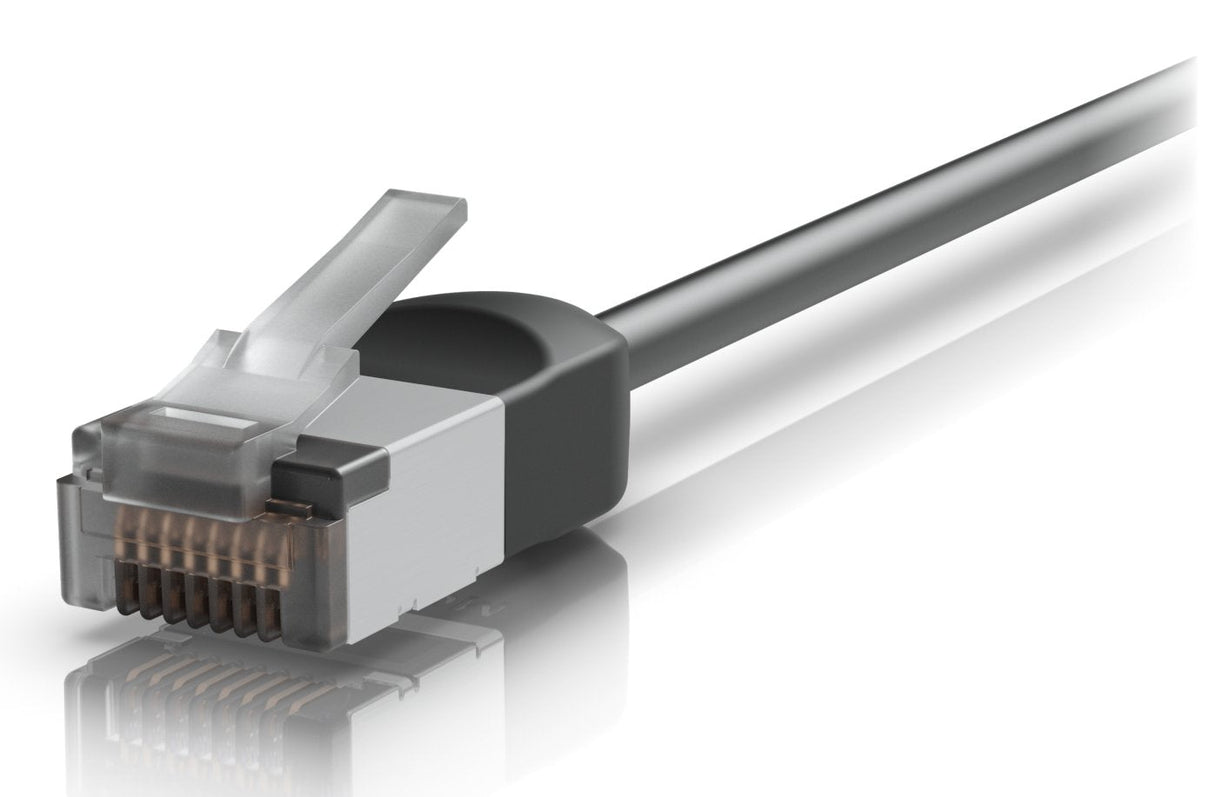 Ultra-Thin, Rugged, Shielded Outdoor Patch Cable For 10