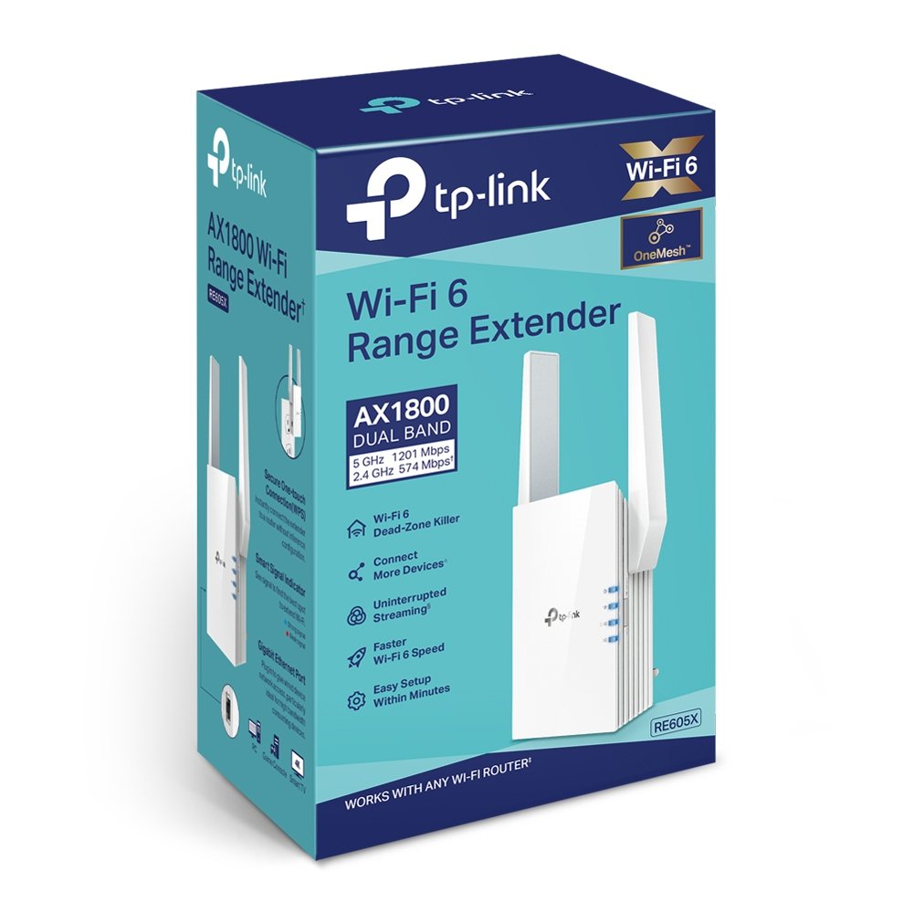 EAN 6935364030582 - TP-Link RE605X ampliador de red Repetidor de red Blanco 10, 100, 1000 Mbit/s imagen 4