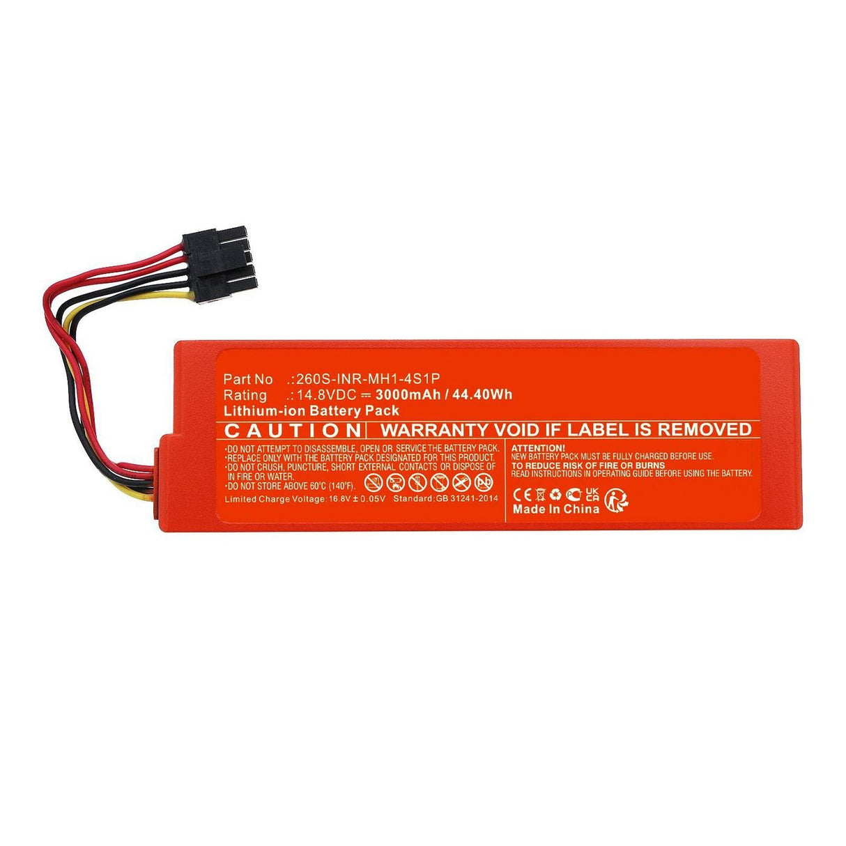Battery 44.40wh Li-Ion 14.8v 3000mah For Xiaomi Vacuum