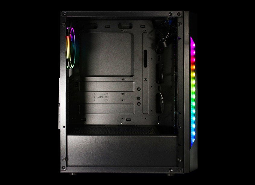 Caja Pc Droxio Gaming Bagger Lat. Cristal Templad