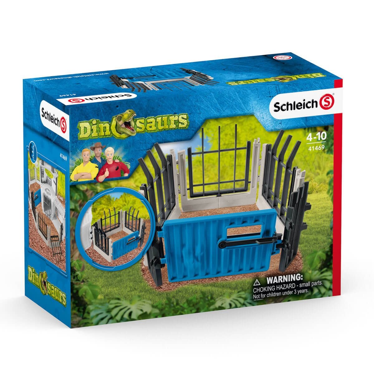 Schleich Dinosaurs Extend-A-Fence, 4 Año(S), Niño/Niña, Negro, Azul, Blanco