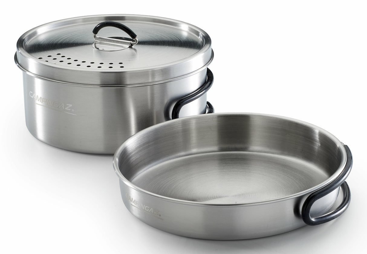 EAN 3138522131999 - Campingaz Topf-Set Trekking Kit 3-teilig edelstahl 1 Topf+ 1 Deckel+ 1 vajilla para camping Acero inoxida imagen 1