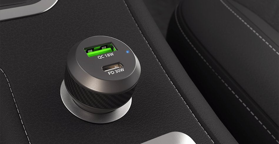 Cargador Coche Natec Coney 1xusb, 1xusb-C Qc3.0, Pd 3.0 48w Negro