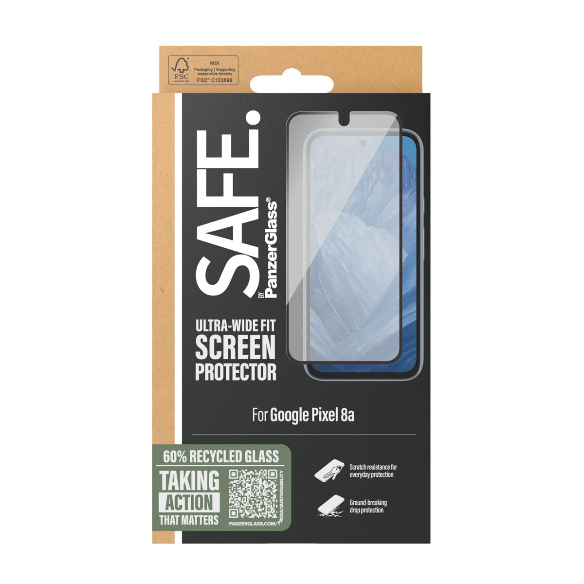 EAN 5715685001796 - PanzerGlass SAFE. by ® Screen Protector Google Pixel 8a | Ultra-Wide Fit Protector de pantalla 1 pieza(s) imagen 3