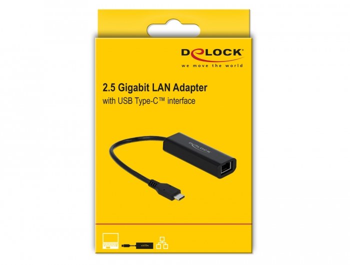 Delock 66298 Adaptador Usb-C > Rj45 2,5 Gigabit Lan  5000 Mbit/S