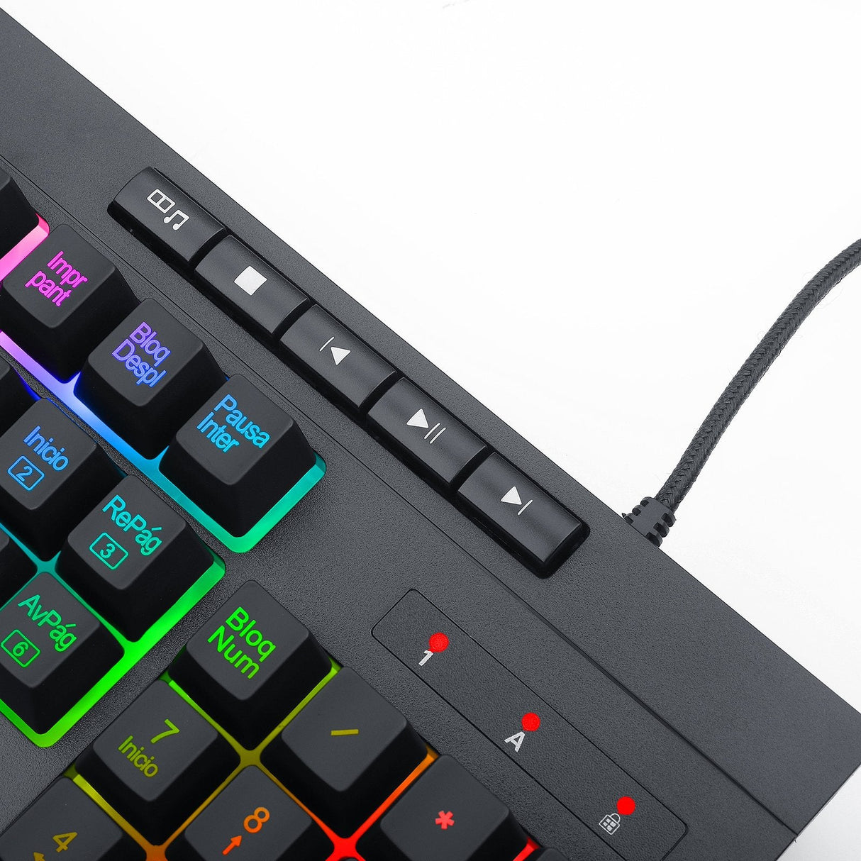 Redragon Shiva Teclado Gaming Membrana Rbg Reposamuñecas Español España Negro