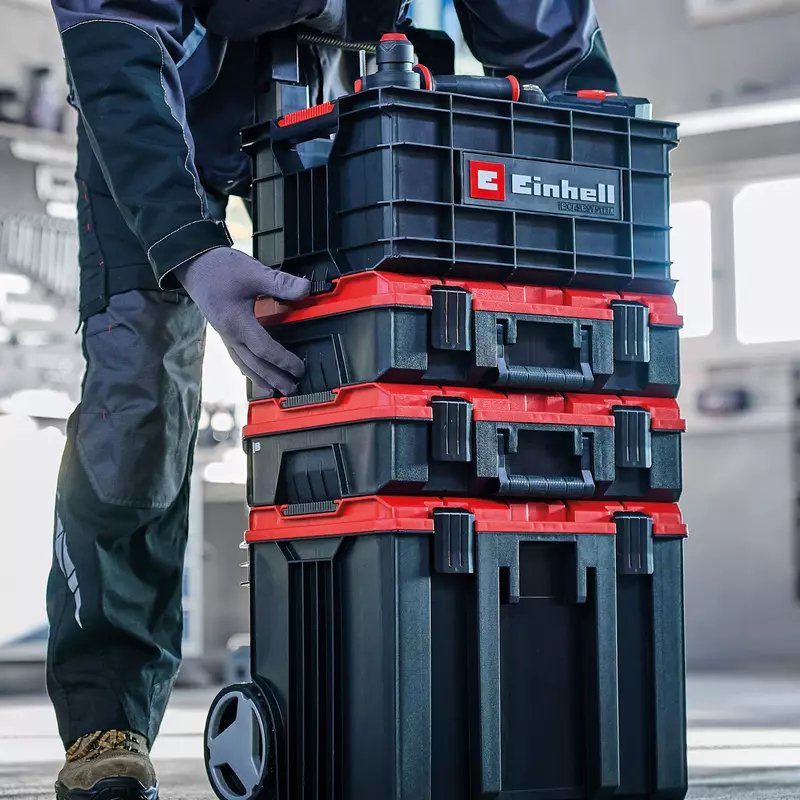 Maletín De Sistema Einhell E-Case, Caja De Herramientas (Gris)