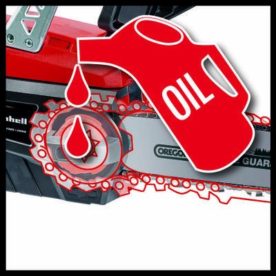 Motosierra A Batería Einhell Ge-Lc 18 Li Kit, 18volt, Motosierra Eléctrica (Rojo/Negro, Batería De Iones De Litio De 3,0 Ah) 4501760