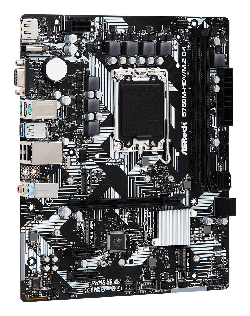 EAN 4710483942020 - Asrock B760M-HDV/M.2 D4 Intel B760 LGA 1700 micro ATX imagen 5