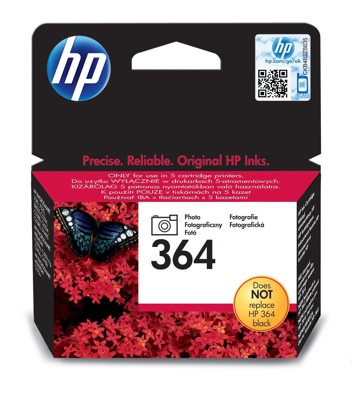 Tinta Hp 364 Cb317ee Photo Negro 3ml B8550 D5460 C6380 C5380