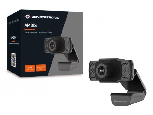 EAN 4015867223802 - Conceptronic AMDIS cámara web 2 MP 1920 x 1080 Pixeles USB 2.0 Negro imagen 3