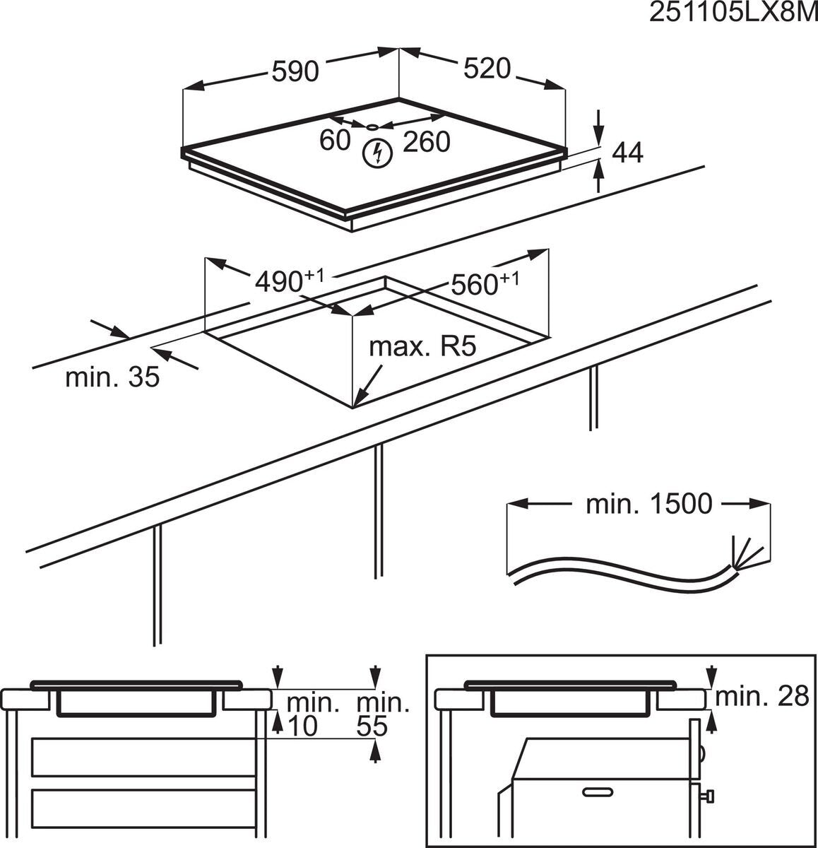 EAN 7332543591275 - Electrolux EIV634 Negro Integrado 60 cm Con placa de inducción 4 zona(s) imagen 13