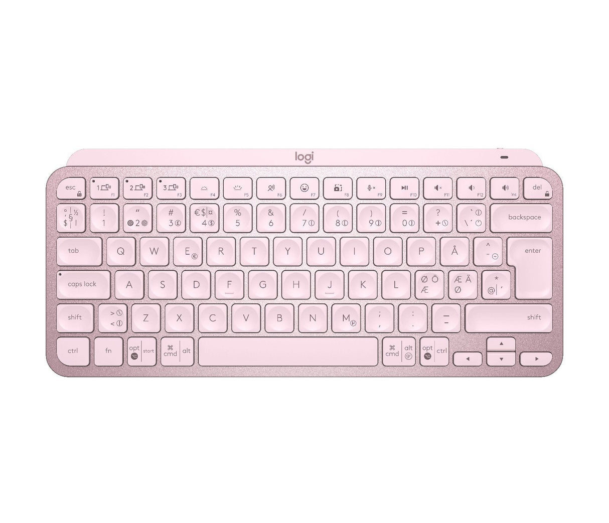 Teclado (Nordic) Logitech Mx Teclas Mini Swe (W), Rosa