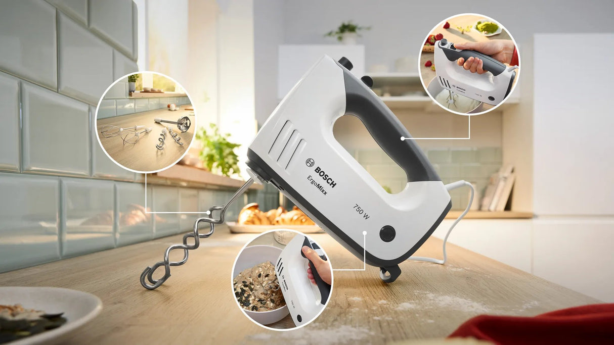 EAN 4242005419500 - Bosch MFQ37490 batidora Batidora de mano 750 W Gris, Blanco imagen 2