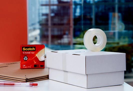 Scotch Pack De 8 Cintas Adhesivas - 19mm X 33m - Promocion 7 + 1 Gratis - Transparente