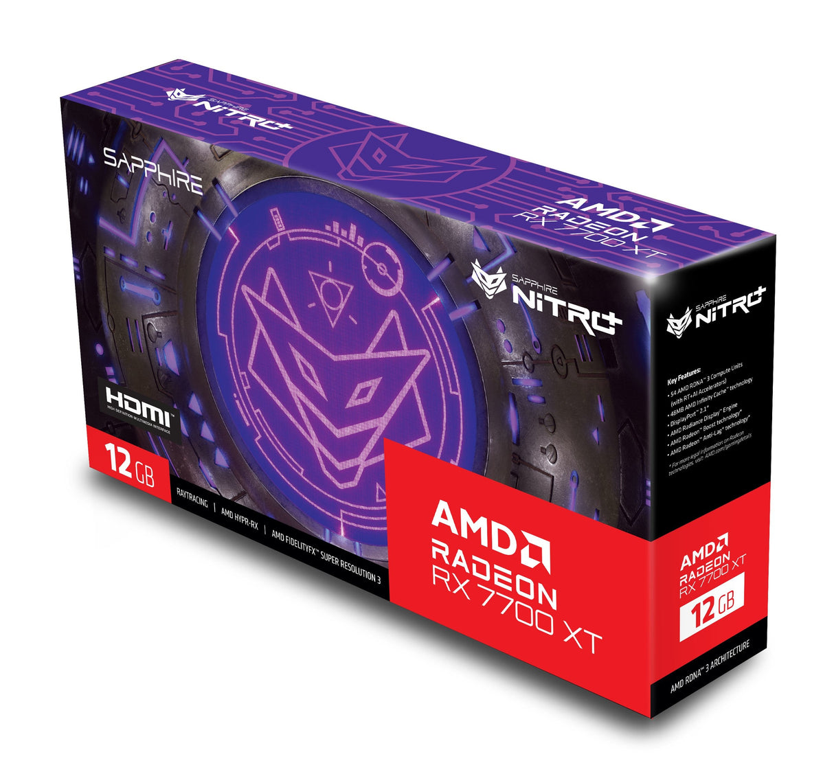 EAN 4895106294370 - Sapphire NITRO+ Radeon RX 7700 XT AMD 12 GB GDDR6 imagen 9