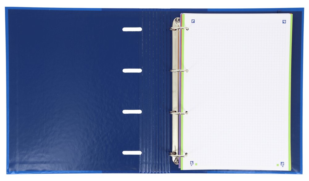 Oxford Carpeta 4 Anillas Classic Europeanbinder C/ Recambio 100h 5x5 A4+ Azul Marino