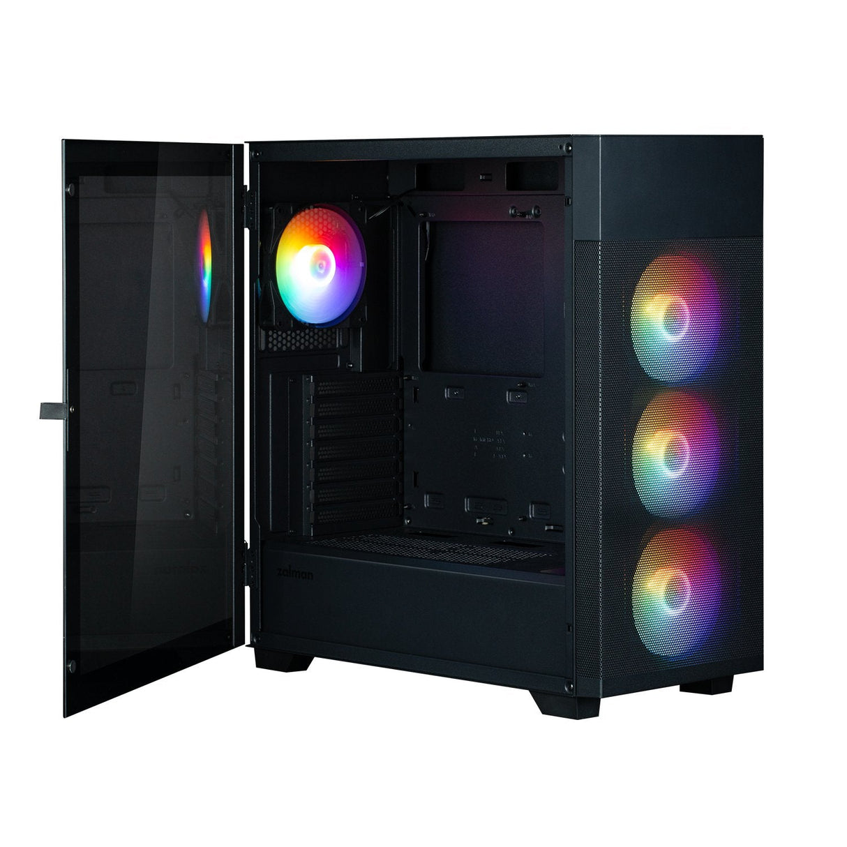 Caja Pc Obudowa S5 Neo Black Atx Mid Tower Frgb Fan X4