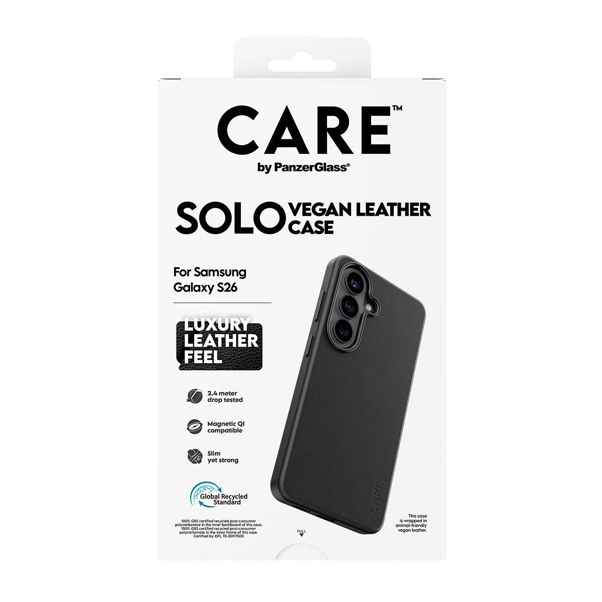EAN 5715685037924 - PanzerGlass CARE™ by ® Solo Case Black w. Qi Samsung Galaxy S26 funda para teléfono móvil 16 cm (6.3") Ne imagen 3