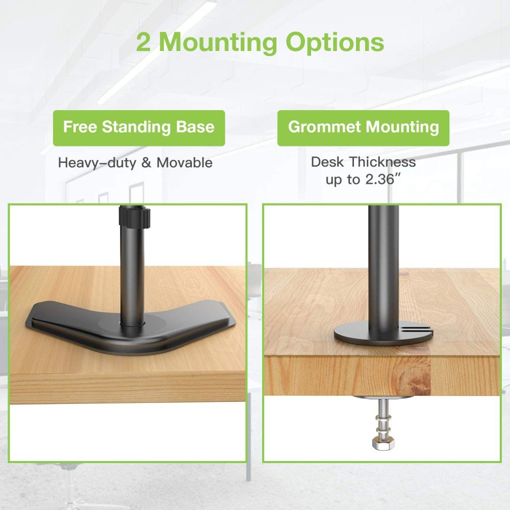 Techly Ica-Lcd 2520v Soporte De Mesa Para Pantalla Plana 68,6 Cm (27") Independiente Negro